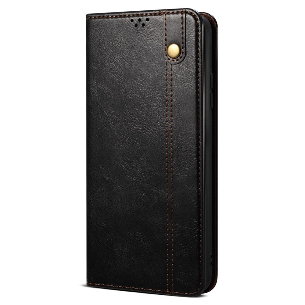 For Xiaomi Redmi Note 12 Pro+ 5G Waxy Crazy Horse Texture Full Protection Phone Case PU Leather Stand Wallet Smartphone Cover
