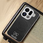 For Oppo Find X9 Pro 5G Magnetic Case Butterfly Bow Pattern PU Leather + TPU + PC Shockproof Phone Cover
