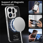 For Oppo Find X9 Pro 5G Magnetic Case Butterfly Bow Pattern PU Leather + TPU + PC Shockproof Phone Cover