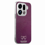 For Oppo Find X9 Pro 5G Magnetic Case Butterfly Bow Pattern PU Leather + TPU + PC Shockproof Phone Cover