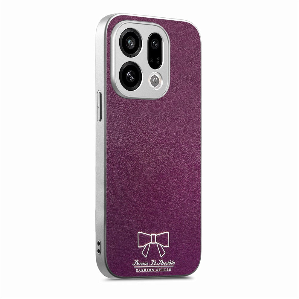 For Oppo Find X9 5G Magnetic Case Butterfly Bow Pattern PU Leather + TPU + PC Shockproof Phone Cover