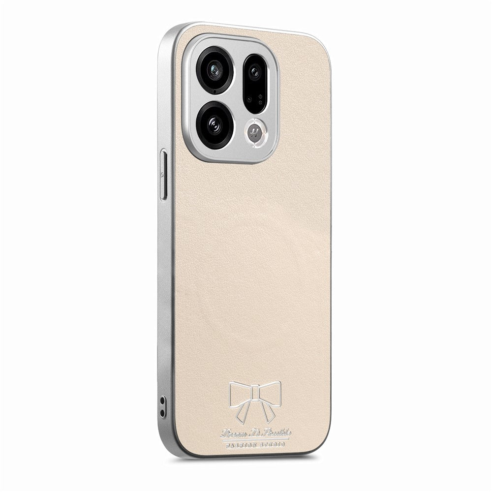 For Oppo Find X9 5G Magnetic Case Butterfly Bow Pattern PU Leather + TPU + PC Shockproof Phone Cover