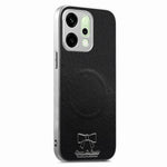 For Oppo Reno14 Pro 5G (Global) Magnetic Case Butterfly Bow Pattern PU Leather + TPU + PC Shockproof Phone Cover