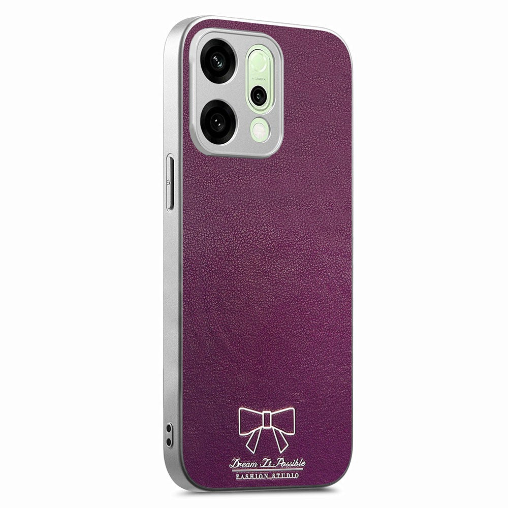 For Oppo Reno14 Pro 5G (Global) Magnetic Case Butterfly Bow Pattern PU Leather + TPU + PC Shockproof Phone Cover