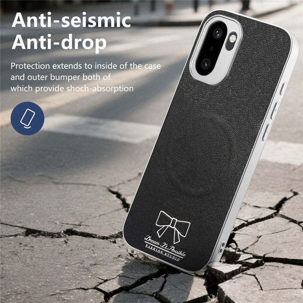 Magnetiskt fodral för OnePlus 15R 5G / Ace 6 5G / Ace 6T 5G fjärilsmönster PU-läder + TPU + PC stötsäkert mobilskal