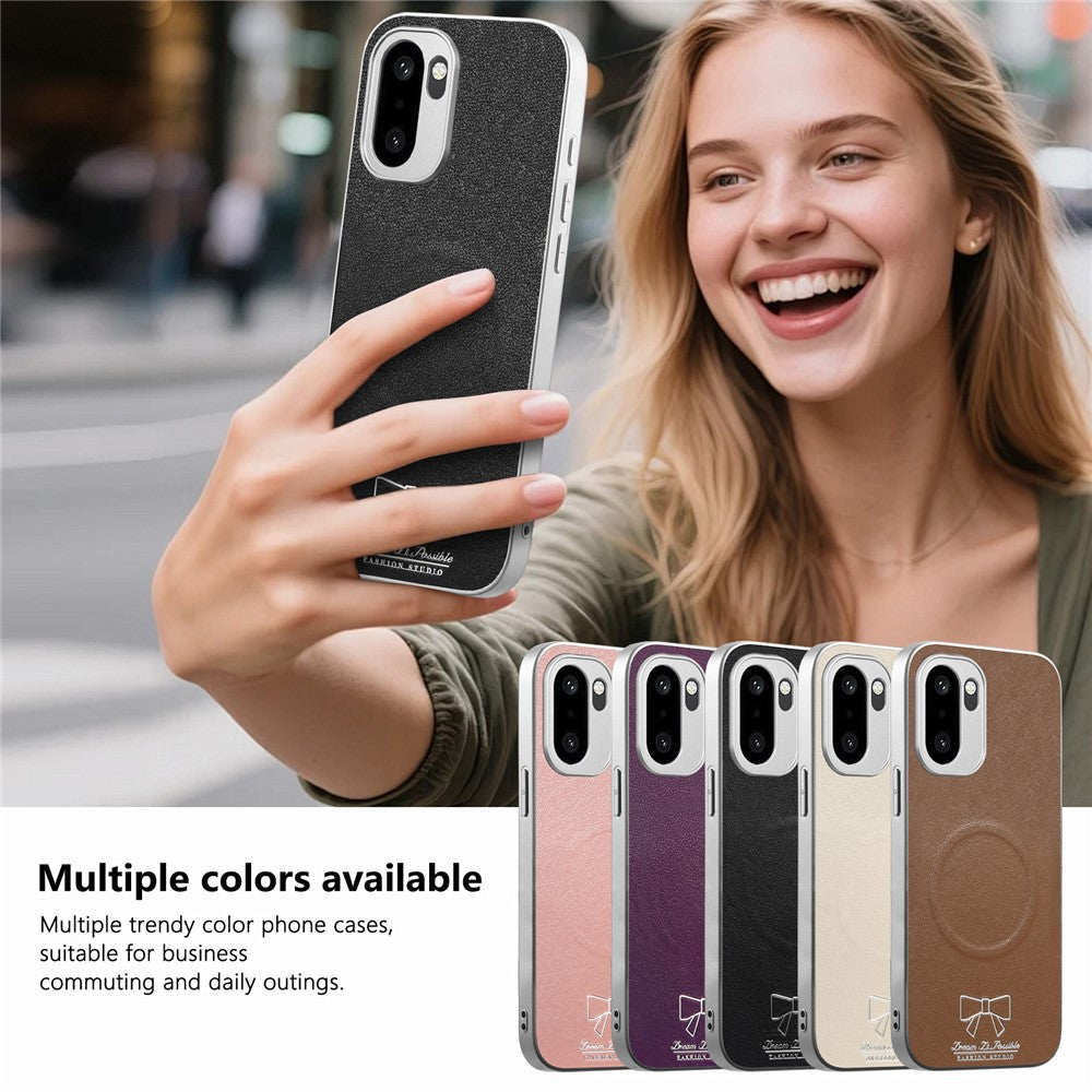 Magnetiskt fodral för OnePlus 15R 5G / Ace 6 5G / Ace 6T 5G fjärilsmönster PU-läder + TPU + PC stötsäkert mobilskal