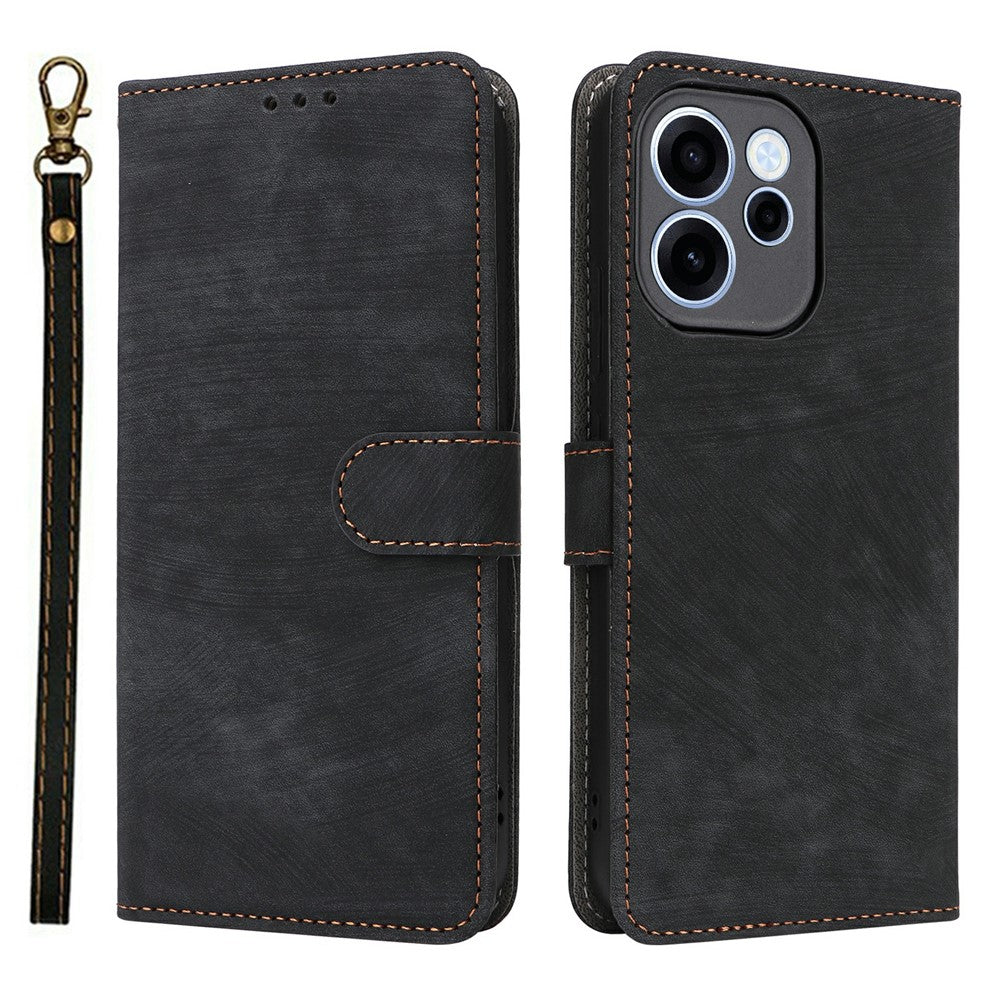 Phone Case For Oppo Reno15 F 5G  /  Reno15 FS 5G Wallet RFID Blocking PU Leather Phone Cover Stand with Strap
