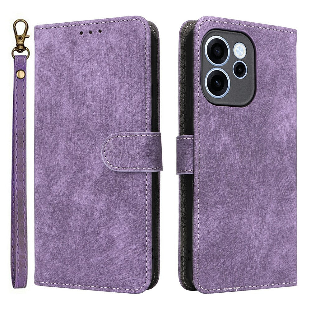 Phone Case For Oppo Reno15 F 5G  /  Reno15 FS 5G Wallet RFID Blocking PU Leather Phone Cover Stand with Strap