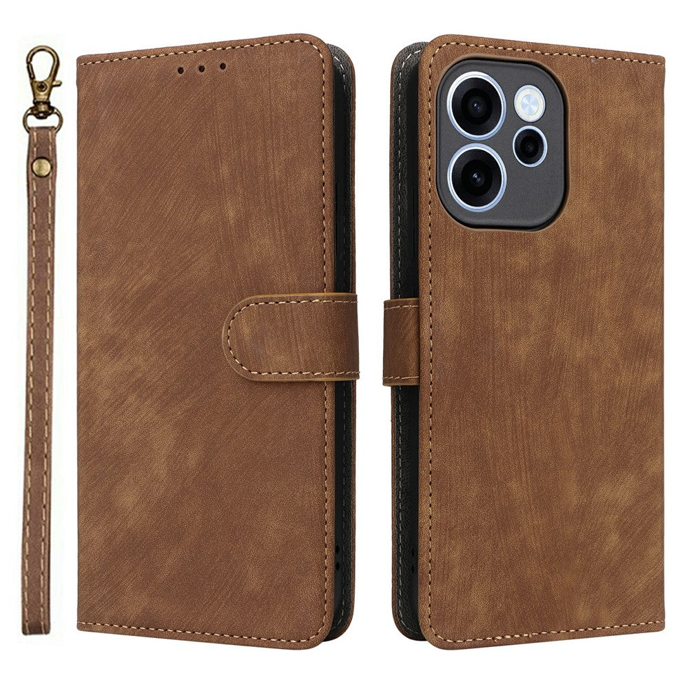Phone Case For Oppo Reno15 F 5G  /  Reno15 FS 5G Wallet RFID Blocking PU Leather Phone Cover Stand with Strap