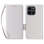 mobilskal för OnePlus Nord CE6 5G / Nord 6 5G / Turbo 6V 5G / Turbo 6 5G Litchitexturerat läderfodral med handledsrem