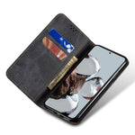 For Xiaomi Redmi Note 12 Pro 5G  / Note 12 Pro Speed 5G / Poco X5 Pro 5G Jeans Cloth Texture PU Leather Phone Case Stand Magnetic Absorption Wallet Flip Cover