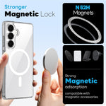 NORTHJO For Samsung Galaxy S26  /  S26 Pro Magnetic Case PC + TPU Phone Cover Set with Front Screen Protector + Lens Film