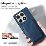 For Xiaomi 17 Magnetic Case Retro Leather + TPU Phone Cover with Detachable Card Slot
