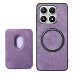 For Xiaomi 17 Magnetic Case Retro Leather + TPU Phone Cover with Detachable Card Slot