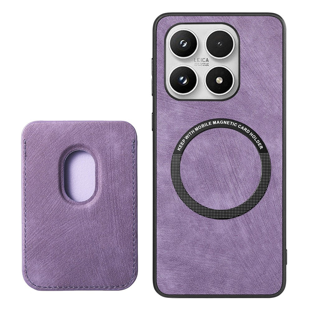 For Xiaomi 17 Magnetic Case Retro Leather + TPU Phone Cover with Detachable Card Slot
