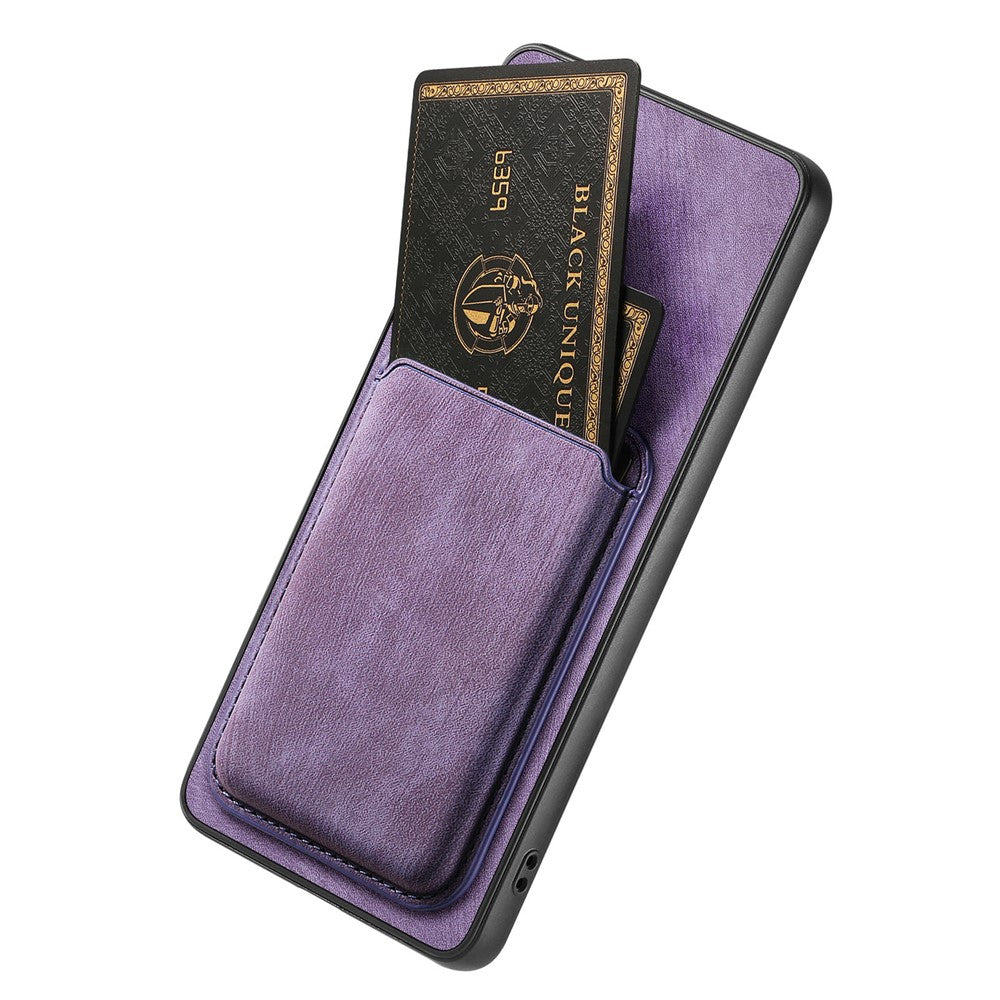 For Xiaomi 17 Magnetic Case Retro Leather + TPU Phone Cover with Detachable Card Slot