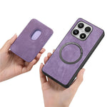 For Xiaomi 17 Magnetic Case Retro Leather + TPU Phone Cover with Detachable Card Slot