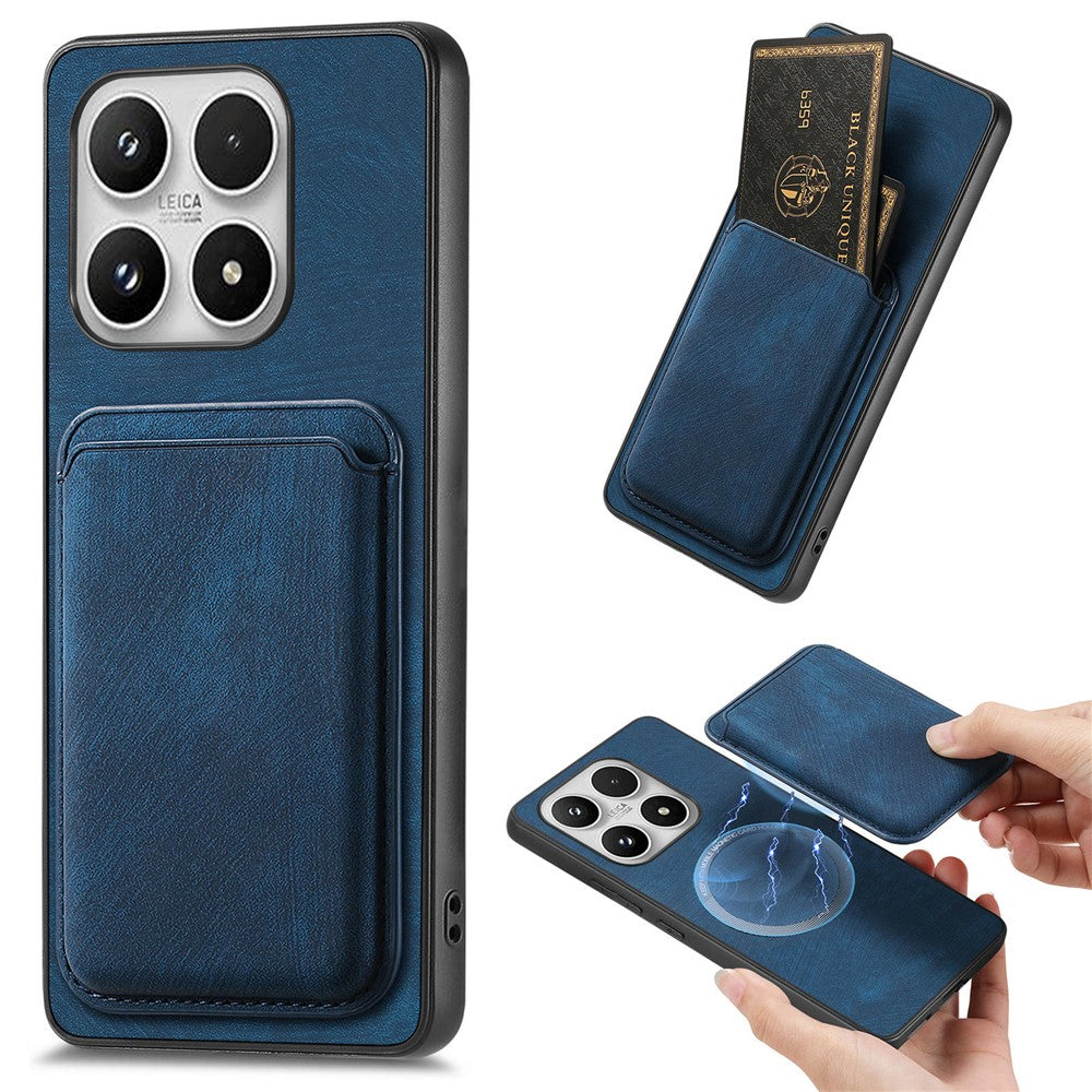 For Xiaomi 17 Magnetic Case Retro Leather + TPU Phone Cover with Detachable Card Slot