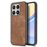 For Xiaomi 17 Case Shockproof Slim Retro Leather Phone Back Cover