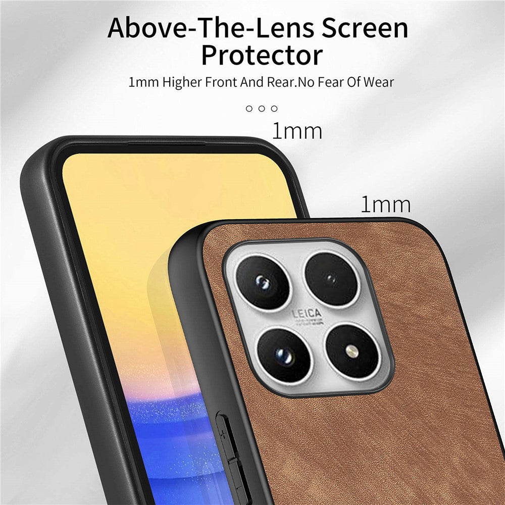For Xiaomi 17 Case Shockproof Slim Retro Leather Phone Back Cover