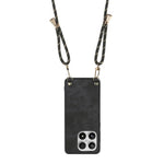 For Xiaomi 17 Case Retro Leather Phone Back Cover with Adjustable Strap