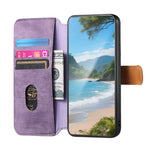 For Xiaomi 17 Wallet Case Retro Leather Phone Cover with Wristband Kickstand