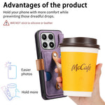 For Xiaomi 17 Wallet Case Retro Leather Phone Cover with Wristband Kickstand
