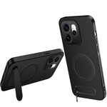 WANLONFENG Magnetiskt Skal För Oppo Reno15 F 5G QT-serien Stativ Kolfiberstruktur PC TPU mobilskal