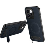 WANLONFENG Magnetiskt Skal För Oppo Reno15 F 5G QT-serien Stativ Kolfiberstruktur PC TPU mobilskal