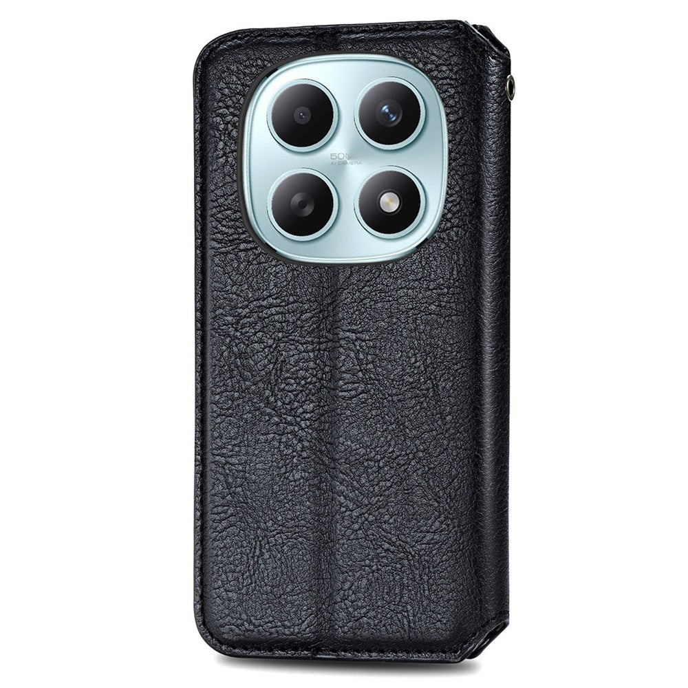 Phone Case for Xiaomi Poco M8 5G  /  Redmi Note 15 5G (Global)  /  Note 15 4G (Global) Rhombus Imprint PU Leather Wallet Phone Cover
