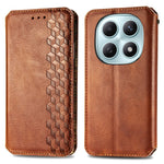Phone Case for Xiaomi Poco M8 5G  /  Redmi Note 15 5G (Global)  /  Note 15 4G (Global) Rhombus Imprint PU Leather Wallet Phone Cover