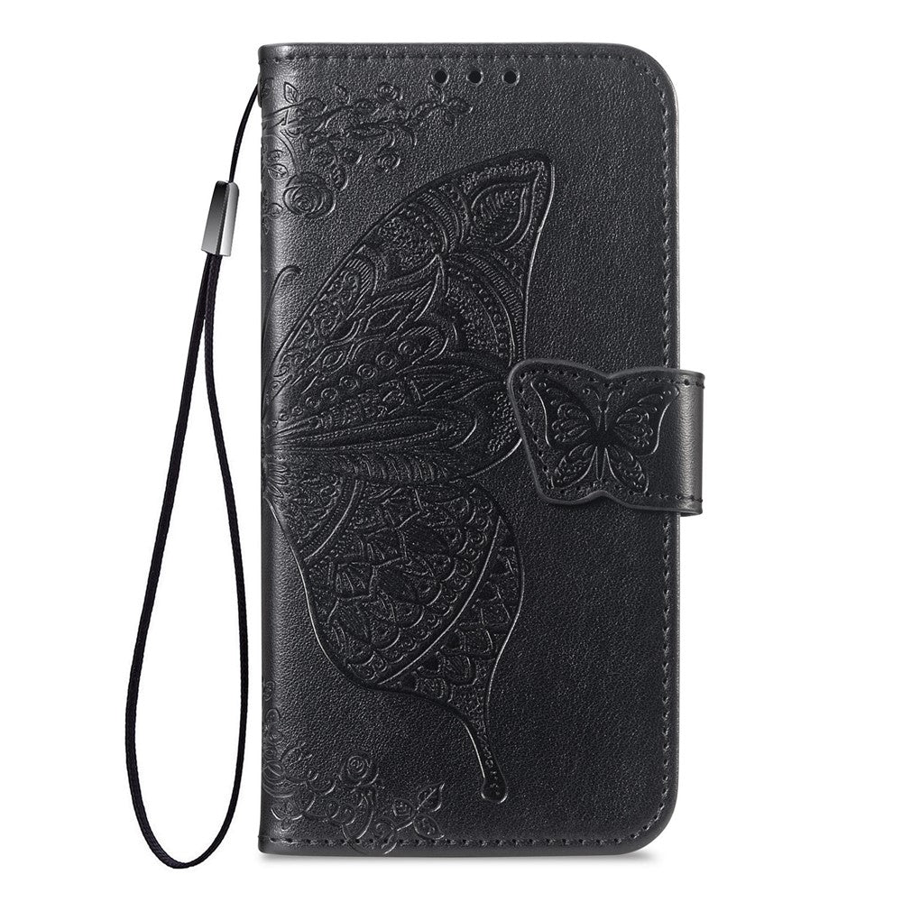 mobilskal med rem för Xiaomi Poco M8 5G / Redmi Note 15 5G (Global) / Note 15 4G (Global) Fjärilsmönster PU-läder plånboksfodral