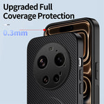 WANLONFENG magnetisk etui til Xiaomi 17 Ultra 5G QT-serien med kulfiberstruktur i PC og TPU, mobilcover
