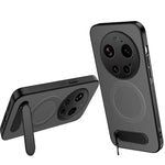 WANLONFENG magnetisk etui til Xiaomi 17 Ultra 5G QT-serien med kulfiberstruktur i PC og TPU, mobilcover