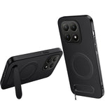 WANLONFENG magnetisk QT-serie-PC-TPU-mobilskal med kulfiberstruktur til Xiaomi 15T