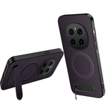 WANLONFENG For Honor Magic7 Pro 5G Magnetic Case  QT Series Kickstand Carbon Fiber Texture PC TPU Phone Cover