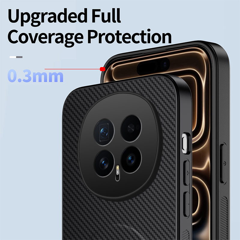 WANLONFENG For Honor Magic8 5G Magnetic Case  QT Series Kickstand Carbon Fiber Texture PC TPU Phone Cover