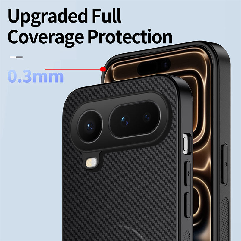 WANLONFENG For Honor Magic8 Pro Air 5G Magnetic Case  QT Series Kickstand Carbon Fiber Texture PC TPU Phone Cover