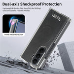 For Samsung Galaxy Z TriFold 5G Magnetic Case Dual Mid-Axis Shockproof PU Leather PC TPU Phone Cover