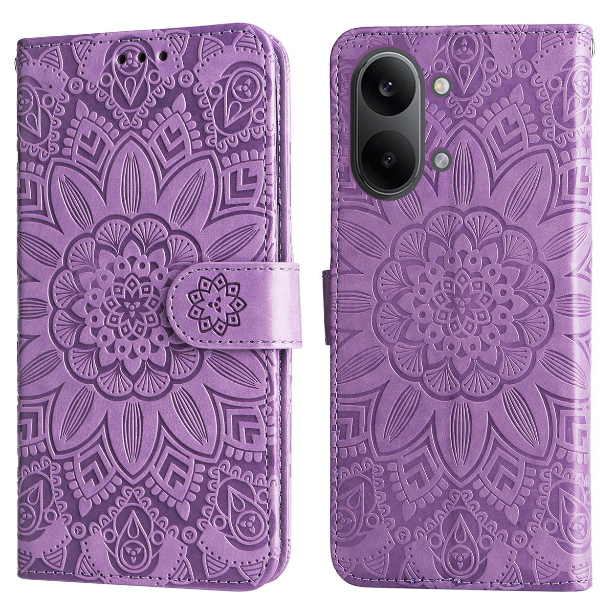 For Xiaomi Redmi Turbo 5 Max 5G Case Sunflower Imprint Leather Wallet Phone Cover