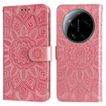 For Xiaomi 17 Ultra 5G Case Sunflower Imprint Leather Wallet Phone Cover