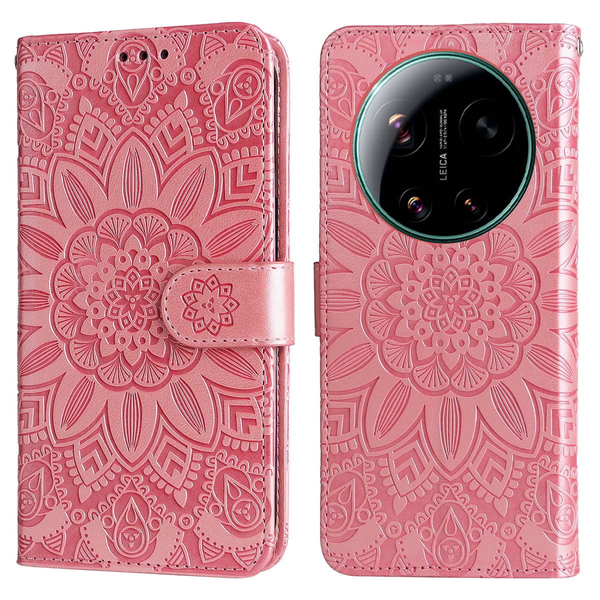 For Xiaomi 17 Ultra 5G Case Sunflower Imprint Leather Wallet Phone Cover