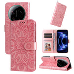 For Xiaomi 17 Ultra 5G Case Sunflower Imprint Leather Wallet Phone Cover