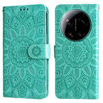 For Xiaomi 17 Ultra 5G Case Sunflower Imprint Leather Wallet Phone Cover