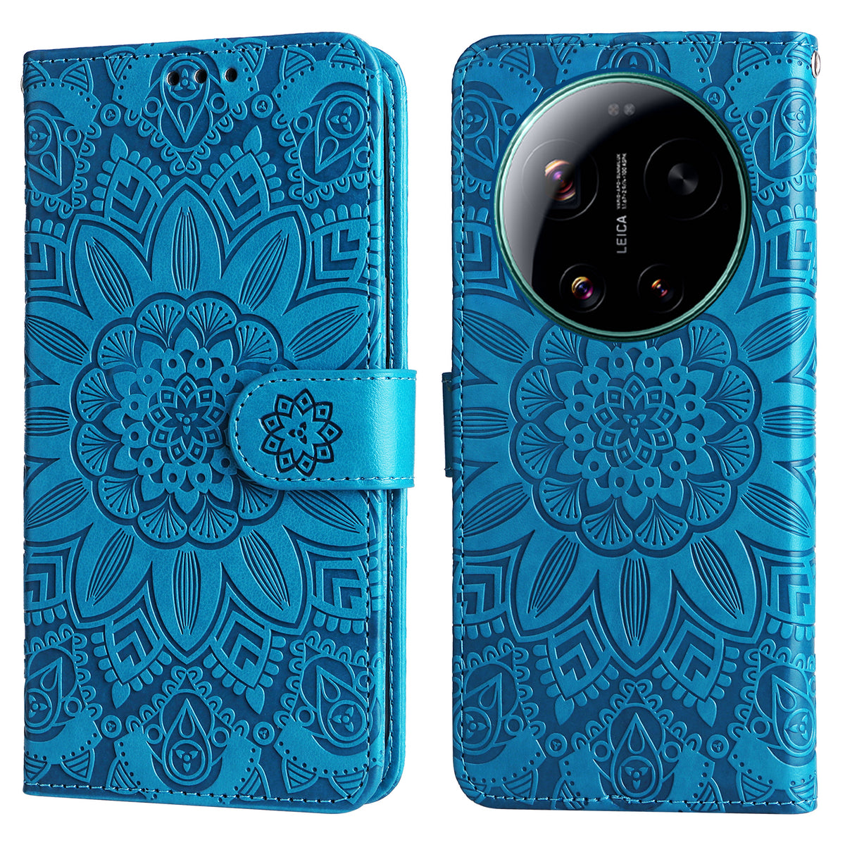 For Xiaomi 17 Ultra 5G Case Sunflower Imprint Leather Wallet Phone Cover