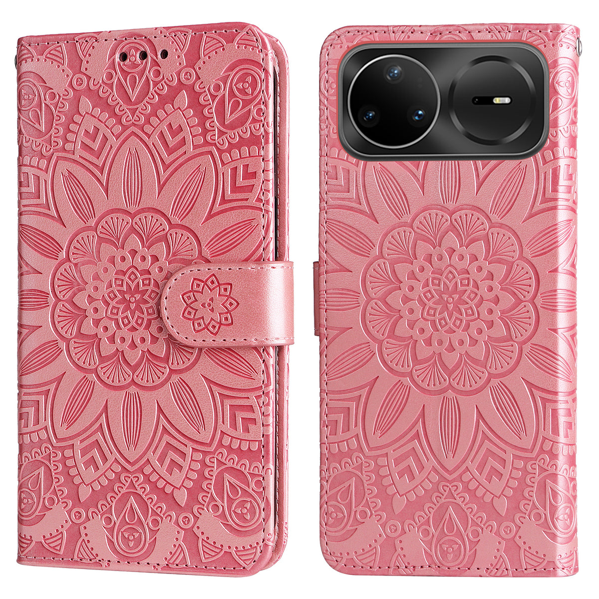 For Huawei nova 15 Ultra 5G / Huawei nova 15 Pro 5G Case Sunflower Imprint Leather Wallet Phone Cover