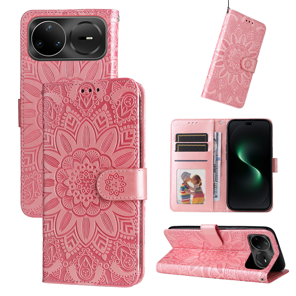 For Huawei nova 15 Ultra 5G / Huawei nova 15 Pro 5G Case Sunflower Imprint Leather Wallet Phone Cover