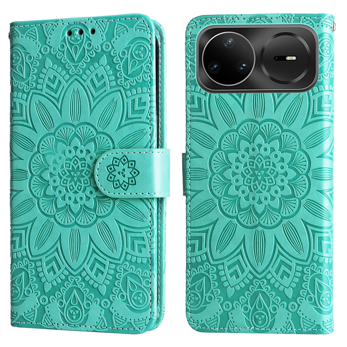 For Huawei nova 15 Ultra 5G / Huawei nova 15 Pro 5G Case Sunflower Imprint Leather Wallet Phone Cover