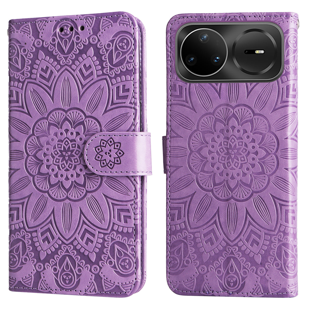 For Huawei nova 15 Ultra 5G / Huawei nova 15 Pro 5G Case Sunflower Imprint Leather Wallet Phone Cover