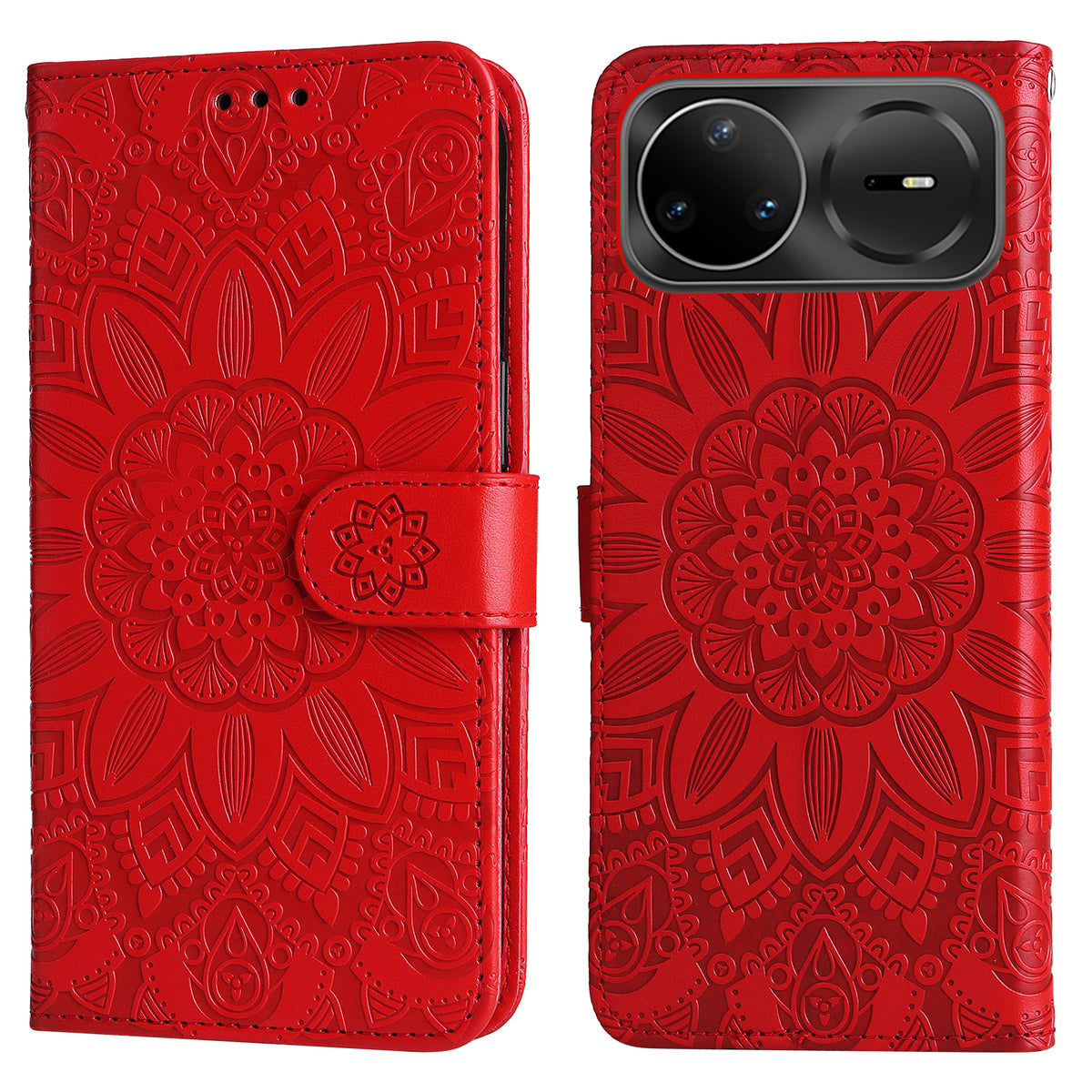 For Huawei nova 15 Ultra 5G / Huawei nova 15 Pro 5G Case Sunflower Imprint Leather Wallet Phone Cover